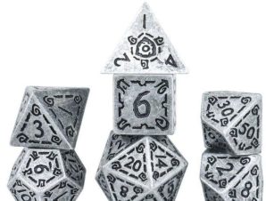 Σετ Ζάρια – Sirius Dice Set – Illusory Metal (Aσημί) Αξεσουάρ (SIRIUS DICE)