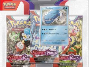 Pokémon TCG: Scarlet Violet – 3-Booster Blister Dondozo Display (Pokemon USA)