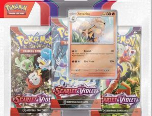 Pokémon TCG: Scarlet Violet – 3-Booster Blister Arcanine (Pokemon USA)